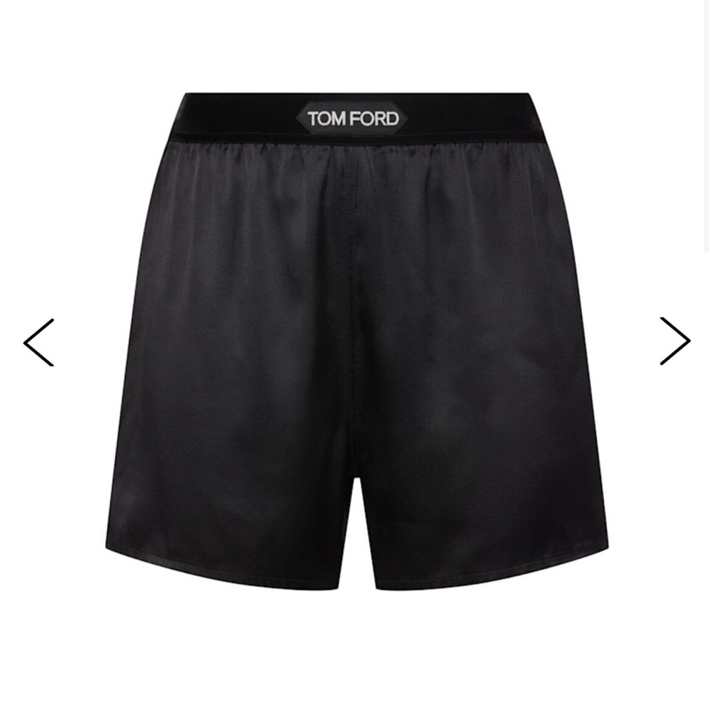 Tom Ford Men's Sleek Black Athletic Shorts